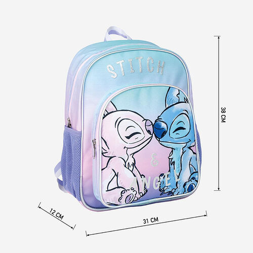 Medium backpack Stitch & Angel kiss 38 cm