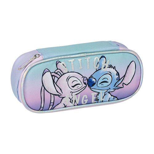 Stitch & Angel kiss oval pencil case 22,5 cm