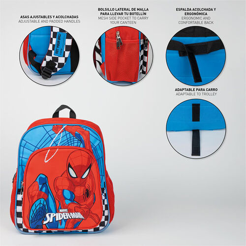 Mochila mediana Spider-Man (azul y rojo) 38 cm