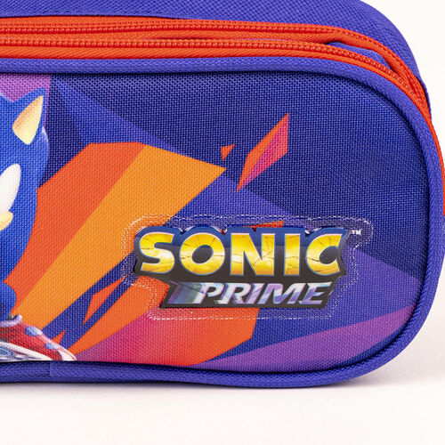 Sonic Prime red detailing 2 compartments pencil pouch 22,5 cm