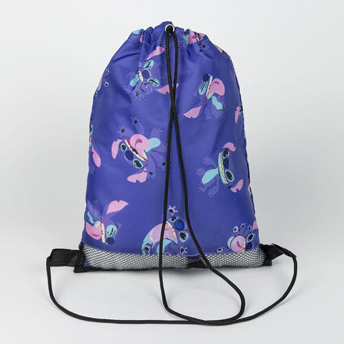 Mochila saco Stitch All Over Print 30 x 39 cm