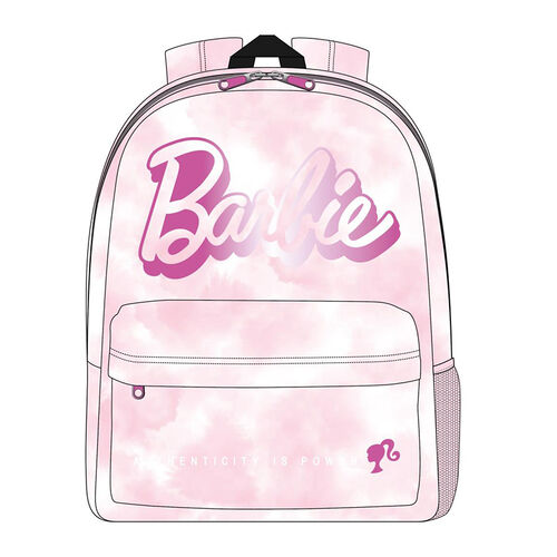 Mochila grande Logo Barbie washed out rosa 42 cm