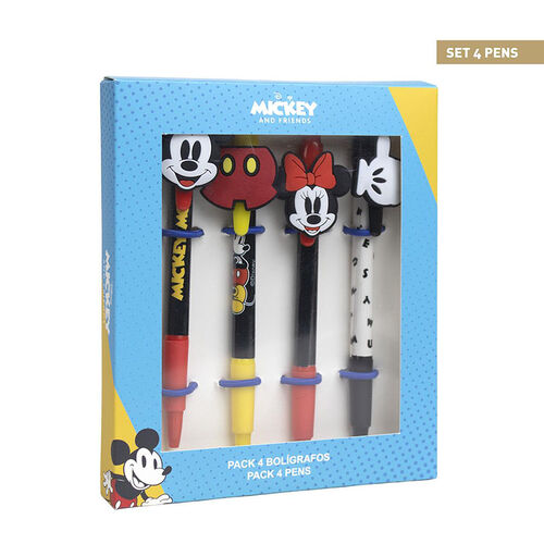 Pack x4 Bolígrafos Mickey Mouse