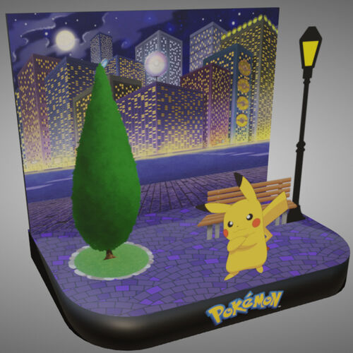 Light-Up Pikachu Diorama 15 cm