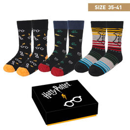 Caja regalo calcetines Harry Potter t. 35-41