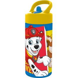 Sports bottle with straw and handle Paw Patrol Pup Power 410 ml