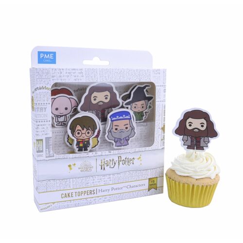 Pack 15 Harry Potter character cupcake decorations