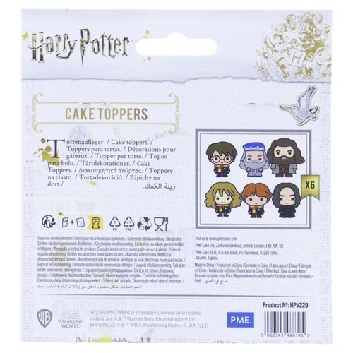 Pack 6 Harry Potter character cupcake decorations