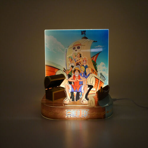 Straw Hat Crew and Going Merry Light-Up Diorama 20 cm