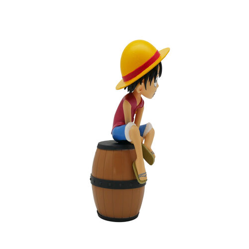 Lmpara figura Monkey D. Luffy sobre barril 27 cm