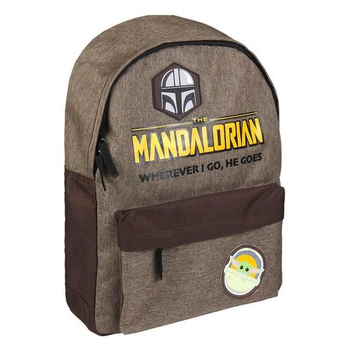 The Mandalorian Casual Backpack Wherever i go, he goes