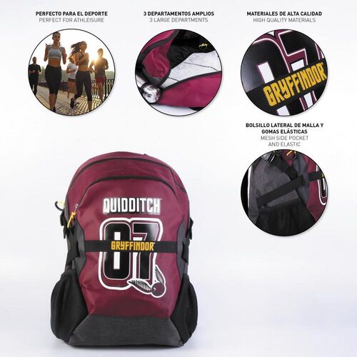 Casual Backpack Sport Harry Potter Quidditch Gryffindor