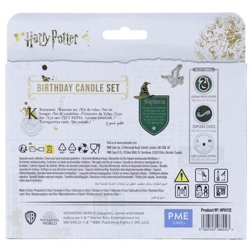 Set de velas (7) Slytherin 7 cm