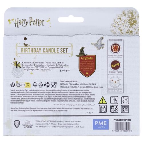 Candle Set of 7 Gryffindor 7 cm