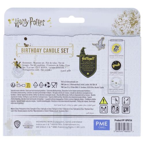 Candle Set of 7 Hufflepuff 7 cm