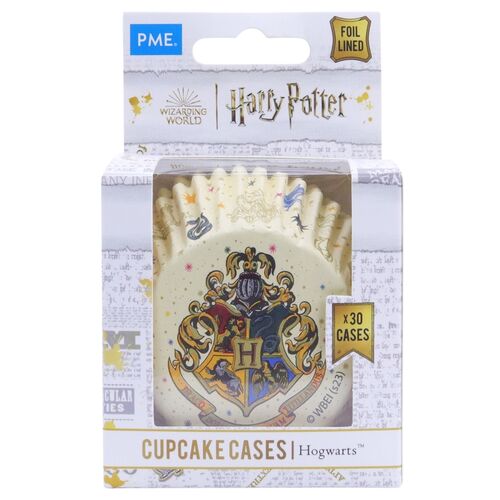 Pack 30 cpsulas de papel Escudo de Hogwarts 3 x 5,2 cm