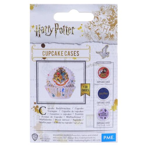 Pack 30 cpsulas de papel Escudo de Hogwarts 3 x 5,2 cm