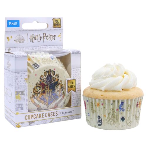 Pack 30 cpsulas de papel Escudo de Hogwarts 3 x 5,2 cm