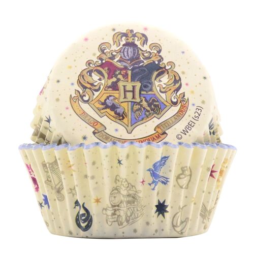 Pack 30 cpsulas de papel Escudo de Hogwarts 3 x 5,2 cm