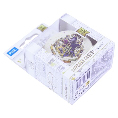 Pack 30 cpsulas de papel Escudo de Hogwarts 3 x 5,2 cm