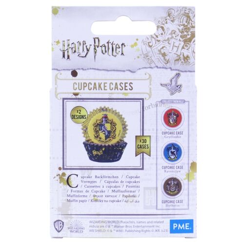 Pack of 30 Cupcake Cases Hufflepuff 3 x 5,2 cm