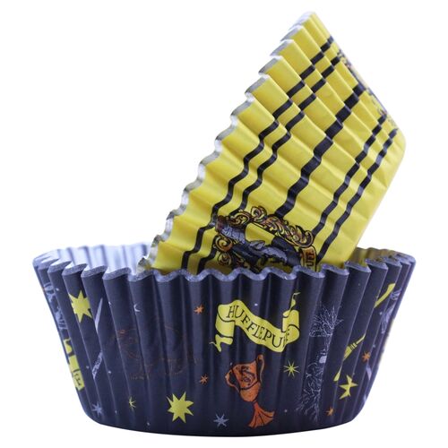 Pack of 30 Cupcake Cases Hufflepuff 3 x 5,2 cm