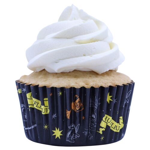 Pack of 30 Cupcake Cases Hufflepuff 3 x 5,2 cm