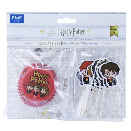 Set decoracin cupcakes capsulas y toppers (12) personajes Harry Potter