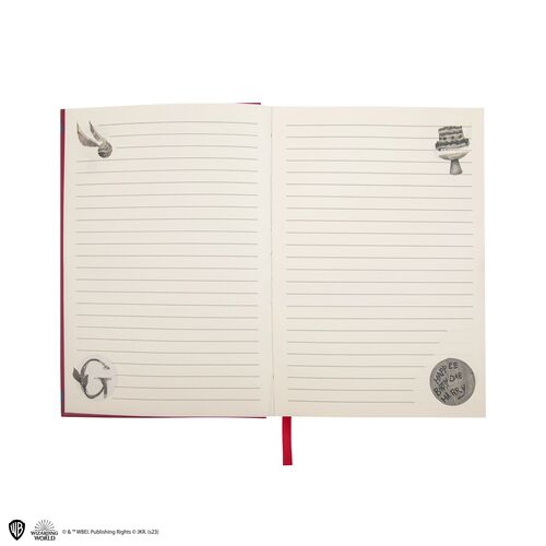 Cuaderno deluxe Mundo mgico de Gryffindor 14,5 x 21 cm