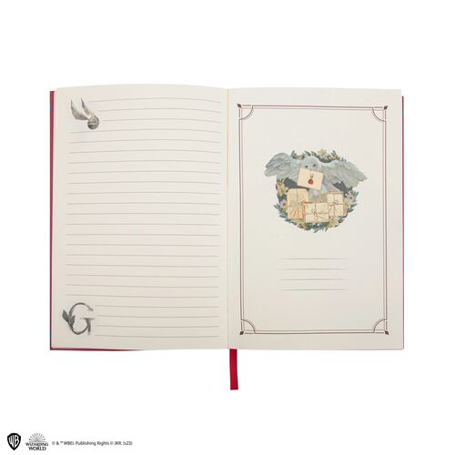 Cuaderno deluxe Mundo mgico de Gryffindor 14,5 x 21 cm