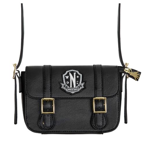 Bolso Satchel Wednesday Nevermore Academy Black 18 x 13,5 cm