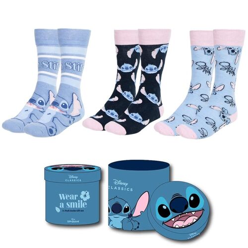 Pack calcetines 3 piezas Lilo & Stitch talla 36-43