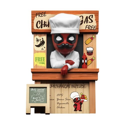 Deadpool Chimichangas Shop Collectible Figure 10 cm