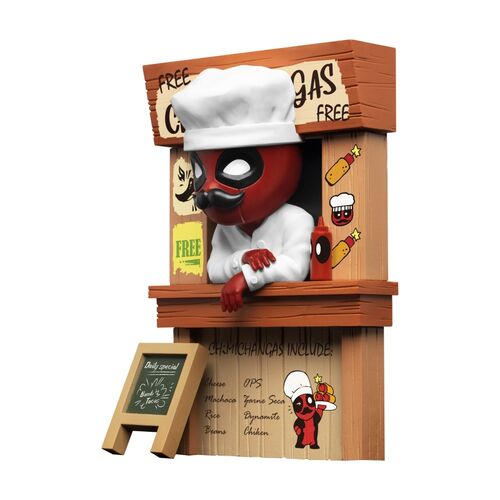 Figura de coleccin La tienda de Chimichangas de Deadpool 10 cm