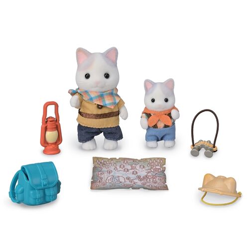 Sylvanian Families Set de Exploradores, Bebe Gato Latte y Hermano