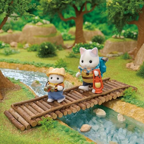 Sylvanian Families Set de Exploradores, Bebe Gato Latte y Hermano