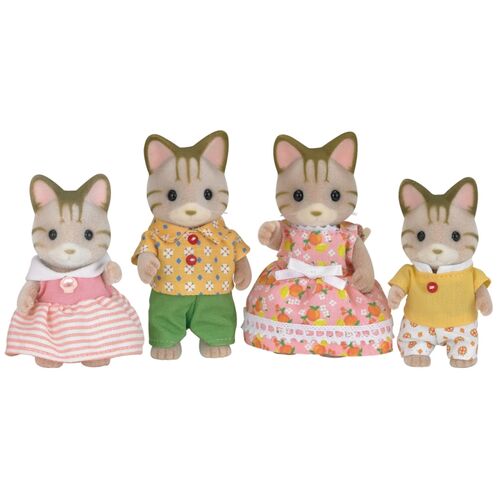 Sylvanian Families Familia Gato de Rayas