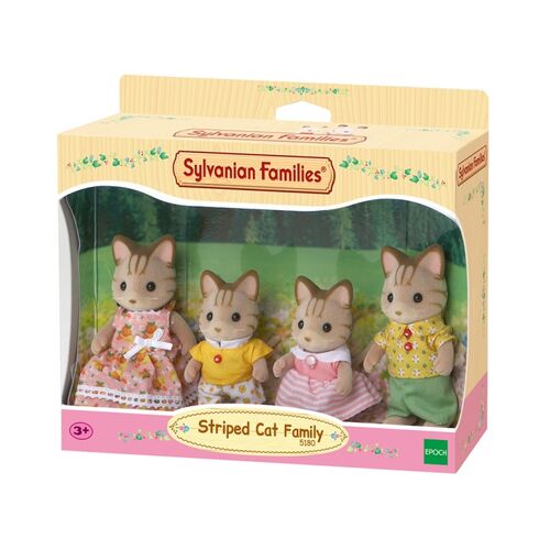 Sylvanian Families Familia Gato de Rayas