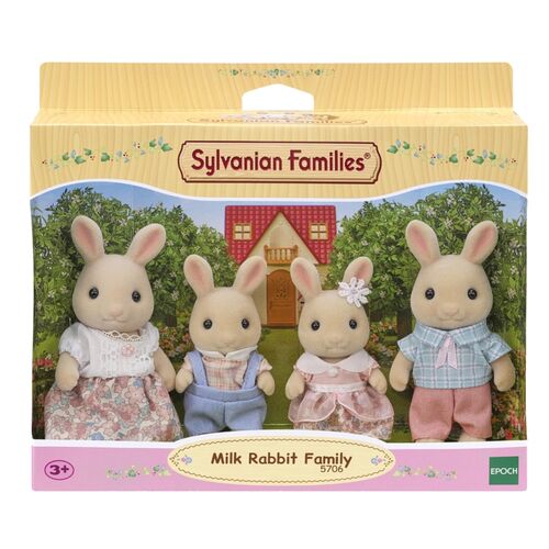 Sylvanian Families Milk Rabbit Family