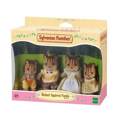 Sylvanian Families Panda Pookie Family Sylvanian Families Pecan Squirrel Family