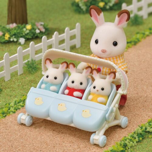 Sylvanian Families Carrito de Trillizos