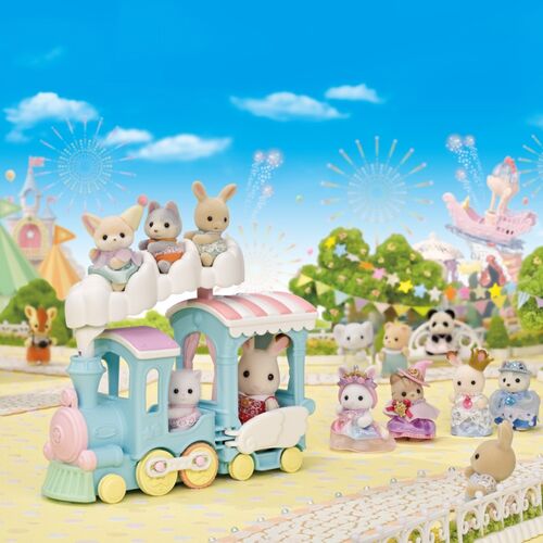 Sylvanian Families Rainbow Cloud Train Set