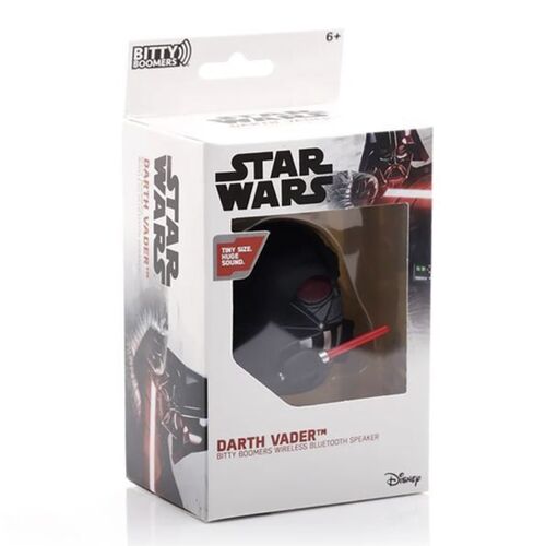 Mini altavoz Bitty Boomers Darth Vader con ojos rojos y sable lser 5 cm