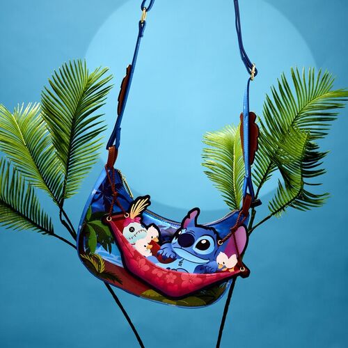 Bolso Bandolera Stitch y Scrump en hamaca