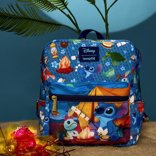 Mini Mochila Estampado Integral Stitch y Scrump Acampada