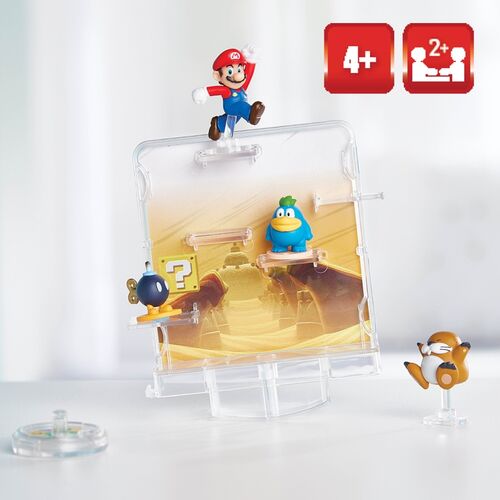 Set of hand-painted figures + Super Mario Balancing Game Plus Desert Stage board game