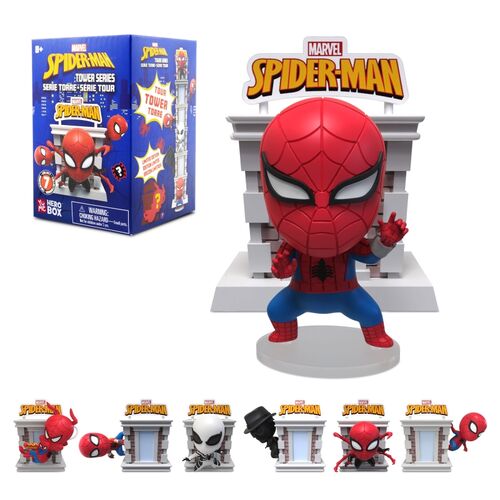 Expositor Yume Hero Box Spiderman Torre 12 unidades surtidas