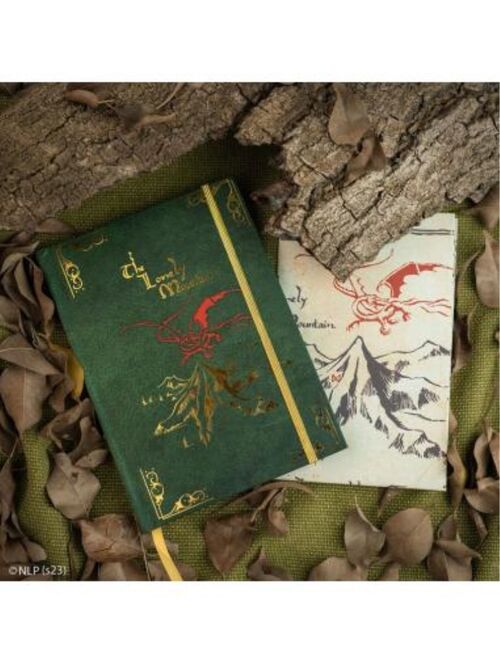 Cuaderno tapa dura El Hobbit con mapa plegable 15 x 21 x 1.4 cm