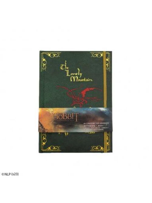 Cuaderno tapa dura El Hobbit con mapa plegable 15 x 21 x 1.4 cm