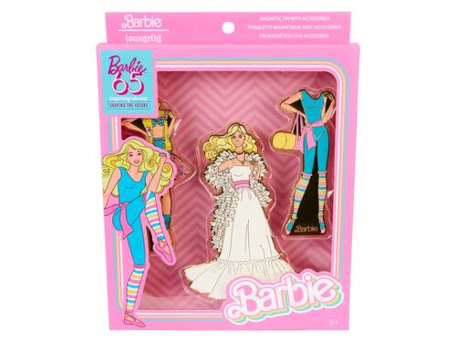 Set pines mgneticos Barbie y atuendos 65 aniversario